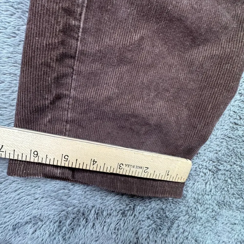 Levi’s PREMIUM WEDGIE STRAIGHT BIG E Hot Fudge Corduroy Pants Jeans Patchwork 25 - Picture 10 of 12